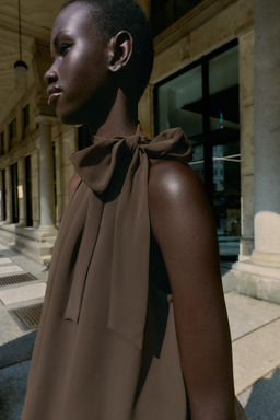 HALTER TOP WITH BOW - Zara фото 4