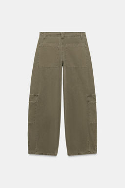 OVERSIZE CARGO TROUSERS - Zara фото 7