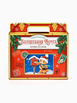 Цена за 3 шт. УЦЕНКА Коробка подарочная складная Новогодняя почта, 33.5?25.5?7.5 см
