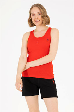 Женская красная футболка Basic - U.s. polo assn фото 8