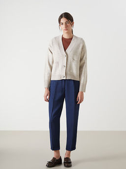 V Yaka Kad?n Triko H?rka