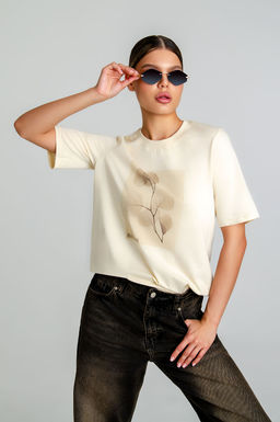 Арт. 31133 Футболка женская 44-52 (5 шт) Цвет:бежевый - Калинка фото 21