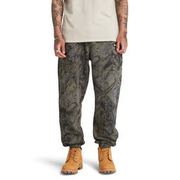 Брюки Timberland Sweatpant Mountain Authentic fit AOP серые