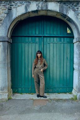 FAUX SUEDE STRAIGHT-LEG TROUSERS - Zara фото 7