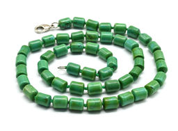 Бусы из бирюзы имитация цилиндр 6*8мм, 45см