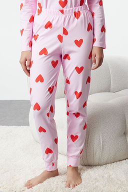 Trendyolmilla Beyaz %100 Pamuklu Kalpli Orme Pijama Tak?m? THMAW21PT0566 фото 48