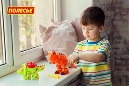 Конструктор-динозавр Трицератопс (32 элементов) (в пакете) - Полесье фото 9