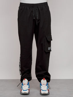 спортивные брюки 95%хлопок 5% эластан (двухслойная нить),Турция, черного цвета - Mtforce фото 9