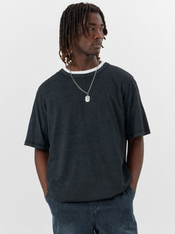 Футболка мужская черная с обработкой эйсид - Mark formelle фото 5