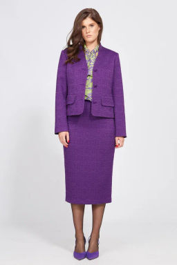 Костюм твид 2501 фиолетовый - Eola фото 3