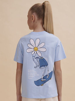 PELICAN, футболка для девочек, Голубой