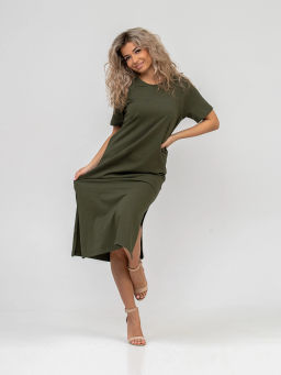 Платье женское, цвет зеленый