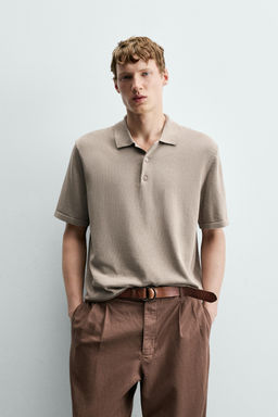POLO PUNTO REGULAR FIT / Gris topo