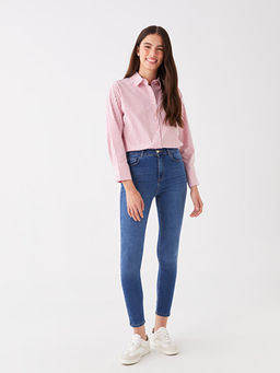 Y?ksek Bel J?piter S?per Skinny Fit Kad?n Jean Pantolon