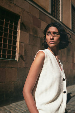 Sueter sin mangas en punto de canale - H&m фото 3