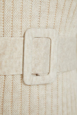 TRENDYOLMILLA Antrasit Mini Triko Kemerli Elbise TWOAW23EL00444 фото 13