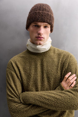 TEXTURED WOOL BLEND SWEATSHIRT - Zara фото 5