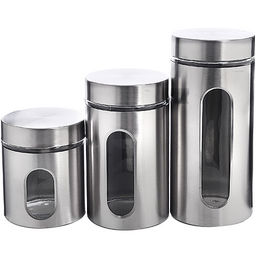 31023 Набор банок 3 предм.стек+мет.MB (х8)