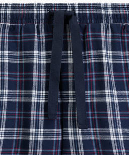 NMP-393 Пижама мужская Flannel Check голубой + темно-голубой