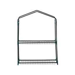 Парник-стеллаж, 2 полки, 93×22×69 см, металлический каркас d=12 мм, чехол плёнка 80 мкм, Greengo