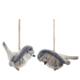 Фигурка декоративная подвесная "Птичка", L7 W4,5 H4,5 см, 2в.