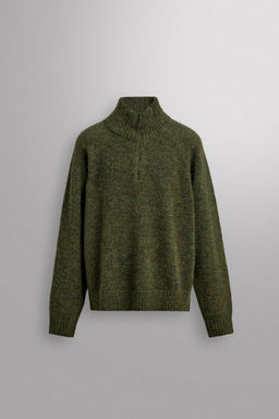 WOOL BLEND QUARTER-ZIP JUMPER - Zara фото 6