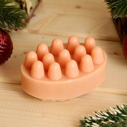 Массажное мыло с люффой Горячее какао 100 г