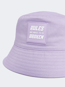 Bask?l? K?z ?ocuk Bucket ?apka