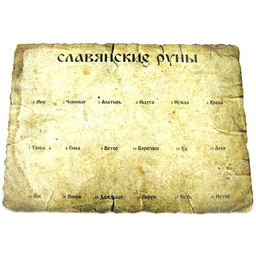 Стенд "Славянские руны", на 18 амулетов, без комплекта амулетов, ХДФ