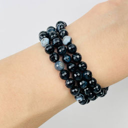 Бусины для украшений из полосатого Агата