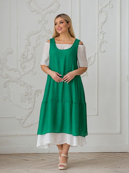 Платье 1403 зеленый