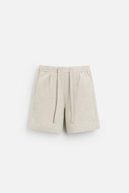 100% LINEN BERMUDA SHORTS - Zara фото 6