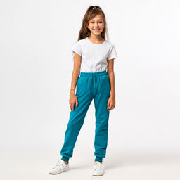 RODOS Брюки для девочки М-256 Тёмно-зелёный