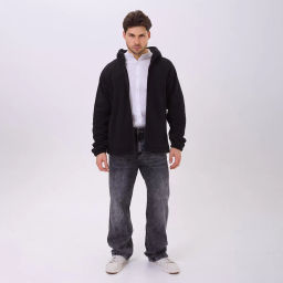 RODOS Толстовка на молнии мужская флис М-322 Черный  фото 10