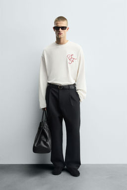 BOXY FIT EMBROIDERED T-SHIRT