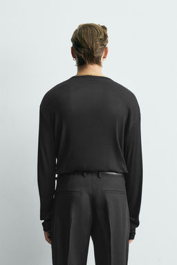 LIGHTWEIGHT LYOCELL - COTTON T-SHIRT - Zara фото 12