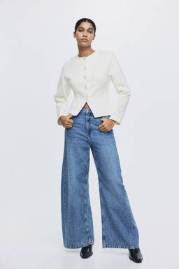 Blazer efecto neopreno sin cuello - H&m фото 4