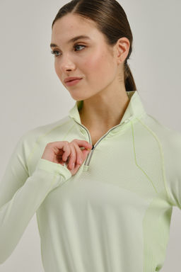 Лонгслив Бежевый/Зеленый ADVANCED RUNNING LS Tee - Anta фото 4