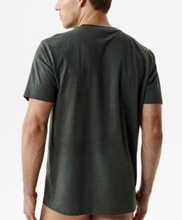 ATLANTIC NMT-033 Футболка пижамная мужская T-Shirt хаки  фото 3