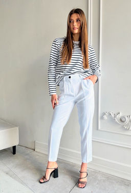 Джемпер AURA 2094-176 черно/белый