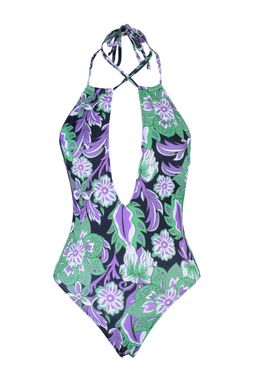 Cicek Desenli Derin Dekolteli S?rt Dekolteli Normal Paca Mayo TBESS23MA00100