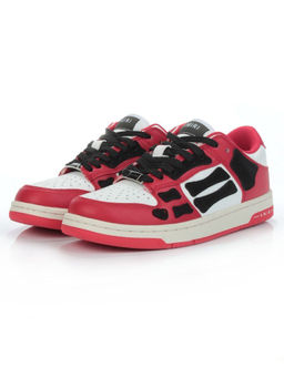 05-750-4 RED/BLACK Кроссовки женские (натуральная кожа)