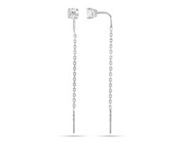 Серьги из серебра куб.циркон., В10-1573