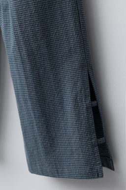 GINGHAM CHECK TROUSERS WITH VENTS - Zara фото 4