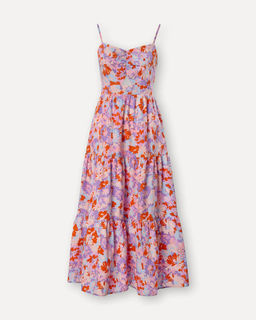 Ярусное платье с ярким принтом - Incity фото 9