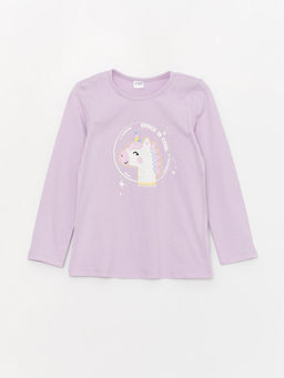 Bisiklet Yaka K?z ?ocuk Pijama ?st