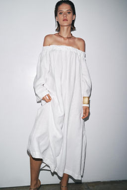 100% LINEN DRESS ZW COLLECTION - Zara фото 9