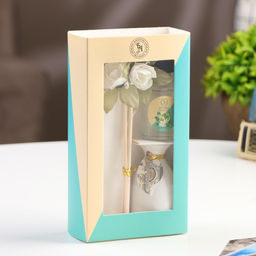 Набор подарочный с диффузором Ваза с цветком жасмин, Богатство Аромата фото 7