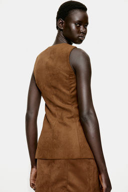 Chaleco de traje en mezcla de viscosa - H&m фото 4