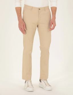 Camel Regular Fit Basic Kanvas Pantolon